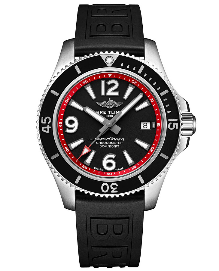 Часы Breitling Superocean Automatic 42 A17366D71B2S1 — мужские, черный