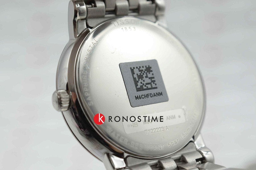 Часы Tissot Carson Premium Lady Moonphase T122.223.11.033.00 — сталь металл, нержавеющая сталь