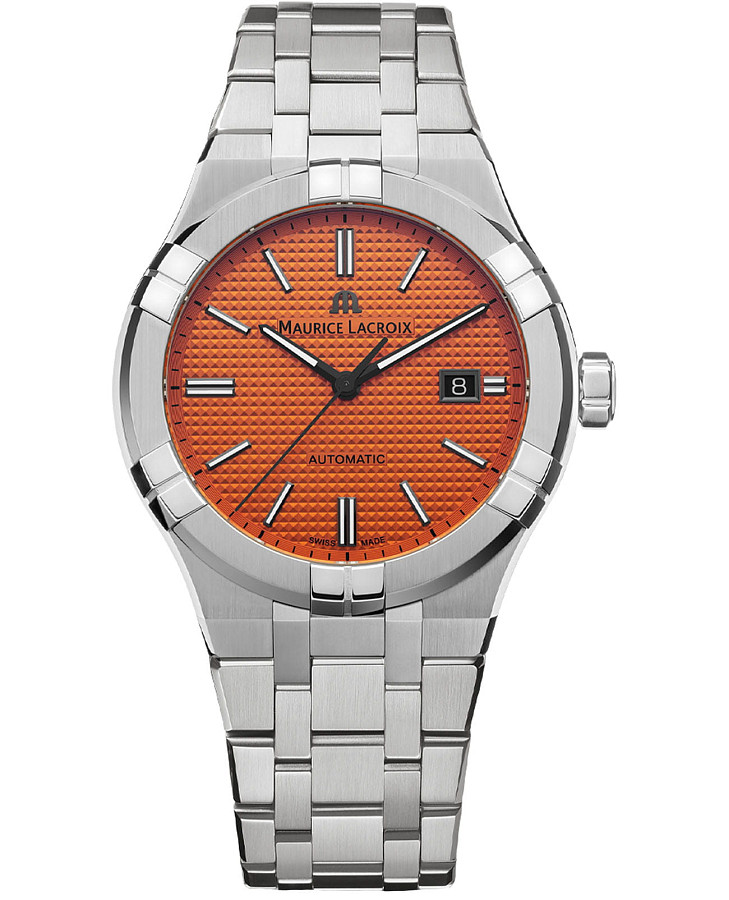 Часы Maurice Lacroix Aikon Automatic Limited Summer Edition AI6008-SS00F-530-E — мужские, оранжевый