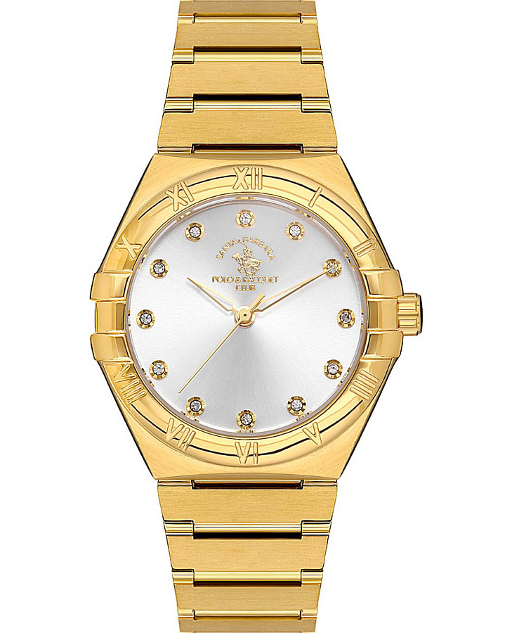 Часы Santa Barbara Polo & Racquet Club Luxury SB.1.10504-2 — женские, серебристый