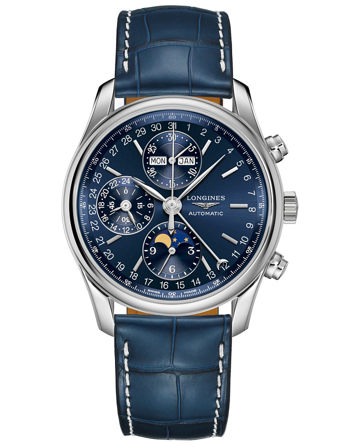 Часы Longines Master Collection L2.673.4.92.0 — мужские, синий