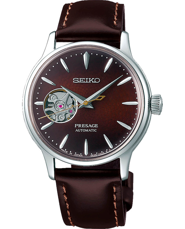 Часы Seiko Presage SSA783J1 — женские, коричневый