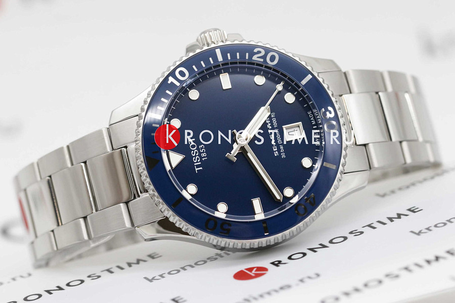 Часы Tissot Seastar 1000 T120.410.11.041.00 — мужские, нержавеющая сталь
