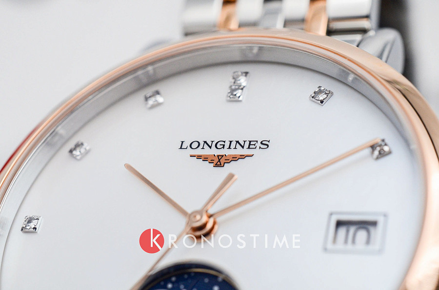 Часы Longines Elegant Collection Moonphase L4.330.5.87.7 — Швейцария, кварцевые