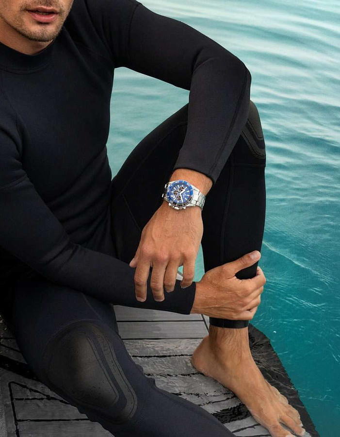 Часы Jacques Lemans Liverpool Diver 1-2206H — сталь металл, Австрия