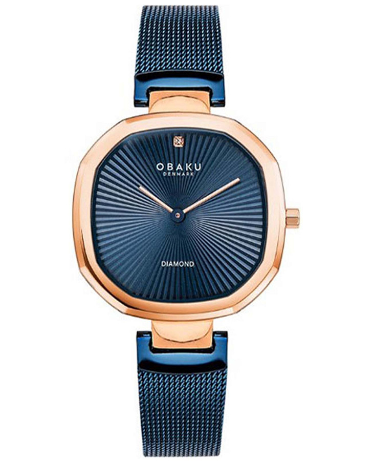 Часы Obaku Diamond V277LXVLML — женские, синий
