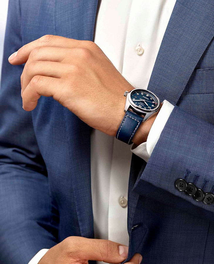 Часы Longines Spirit L3.810.4.93.0 — кожаный, мужские