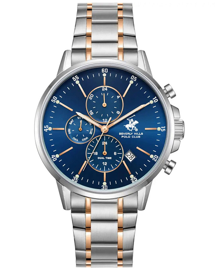 Часы Beverly Hills Polo Club Quartz BP3727X.590 — мужские, синий