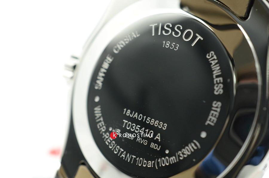 Часы Tissot Couturier T035.410.16.051.00 — черный, сталь металл