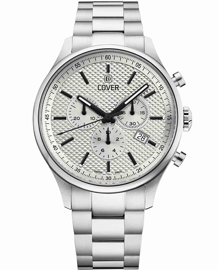 Часы Cover Chapman Chrono II CO220.02 — мужские, серебристый