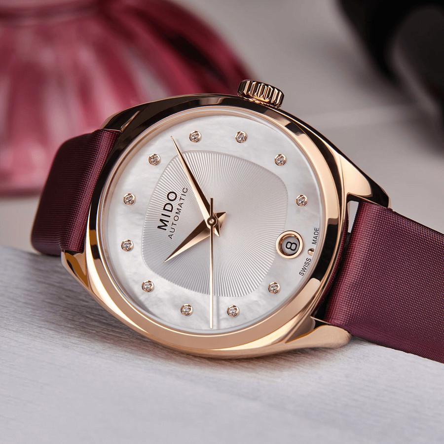 Часы Mido Belluna Royal Lady M024.307.37.116.00 — механические, Швейцария, женские