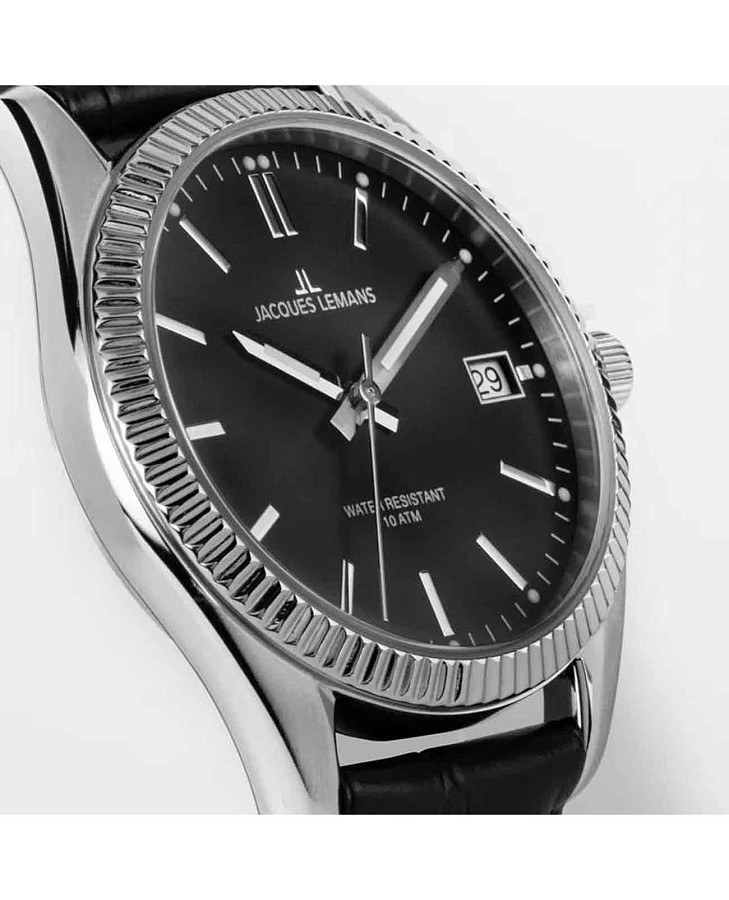 Часы Jacques Lemans Derby 50-3P — кварцевые, сталь