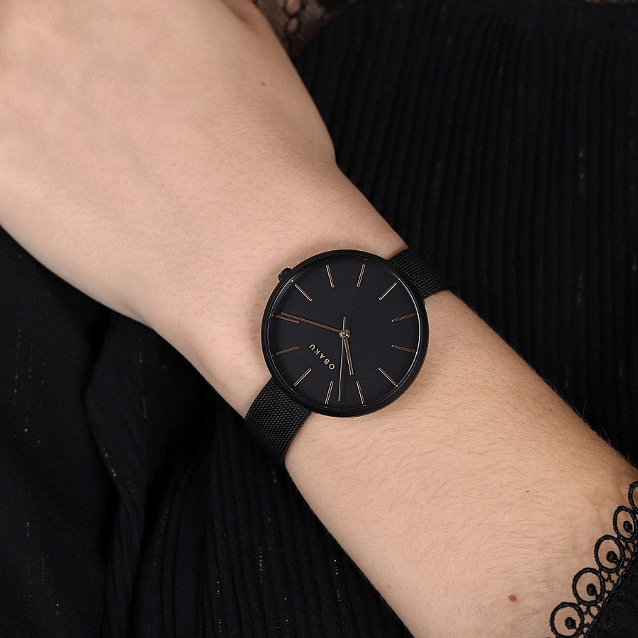 Часы Obaku Mesh V211LXBBMB — артикул V211LXBBMB, женские