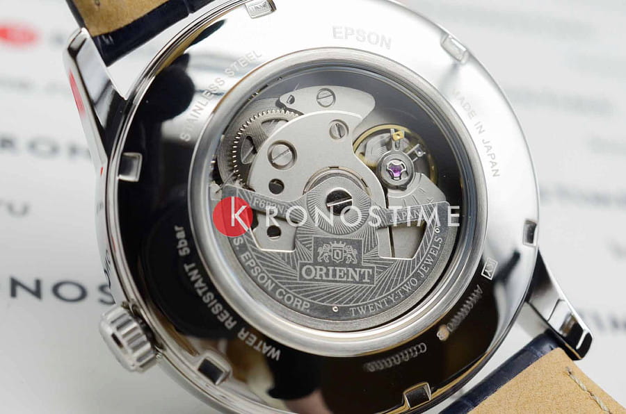 Часы Orient Sun & Moon Classic RA-AK0004J — мужские, кожаный