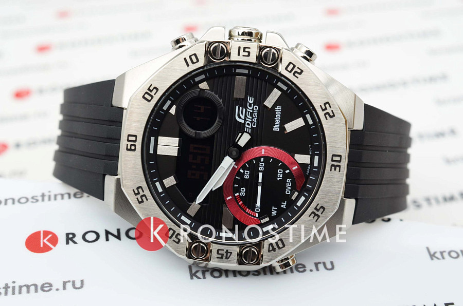 Часы Casio Edifice ECB-10P-1ADF (ECB-10P-1A) — полимер, мужские