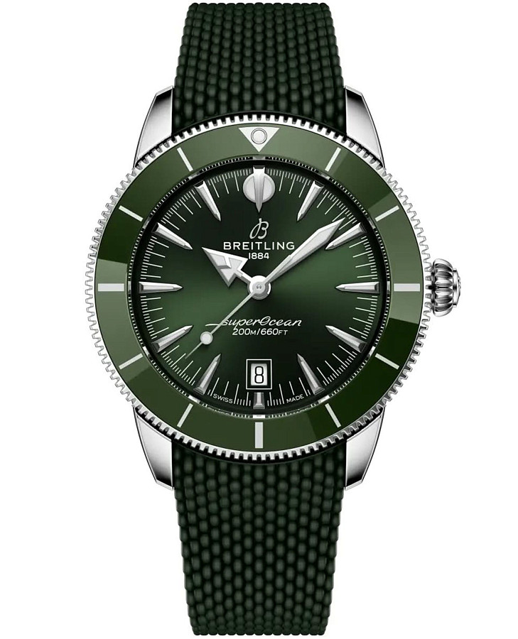 Часы Breitling Superocean Heritage B31 Automatic 44 mm AB3112361L1S1 — мужские, зеленый