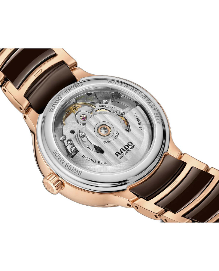 Часы Rado Centrix Automatic Diamonds Open Heart R30029942 — сталь металл, Швейцария