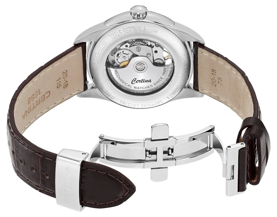 Часы Certina DS-1 Skeleton C029.907.16.081.00 — мужские, коричневый