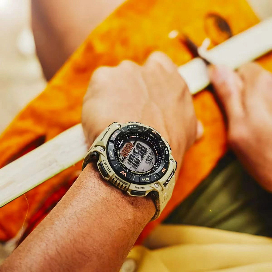 Часы Casio Pro Trek PRG-340SC-5DR (PRG-340SC-5) — артикул PRG-340SC-5DR