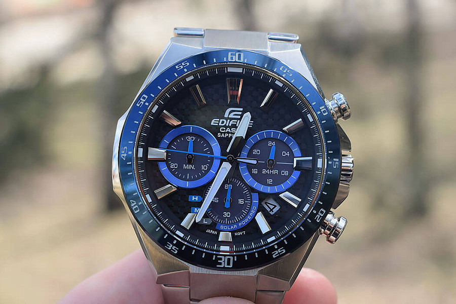 Часы Casio Edifice EFS-S520CDB-1B — мужские, нержавеющая сталь
