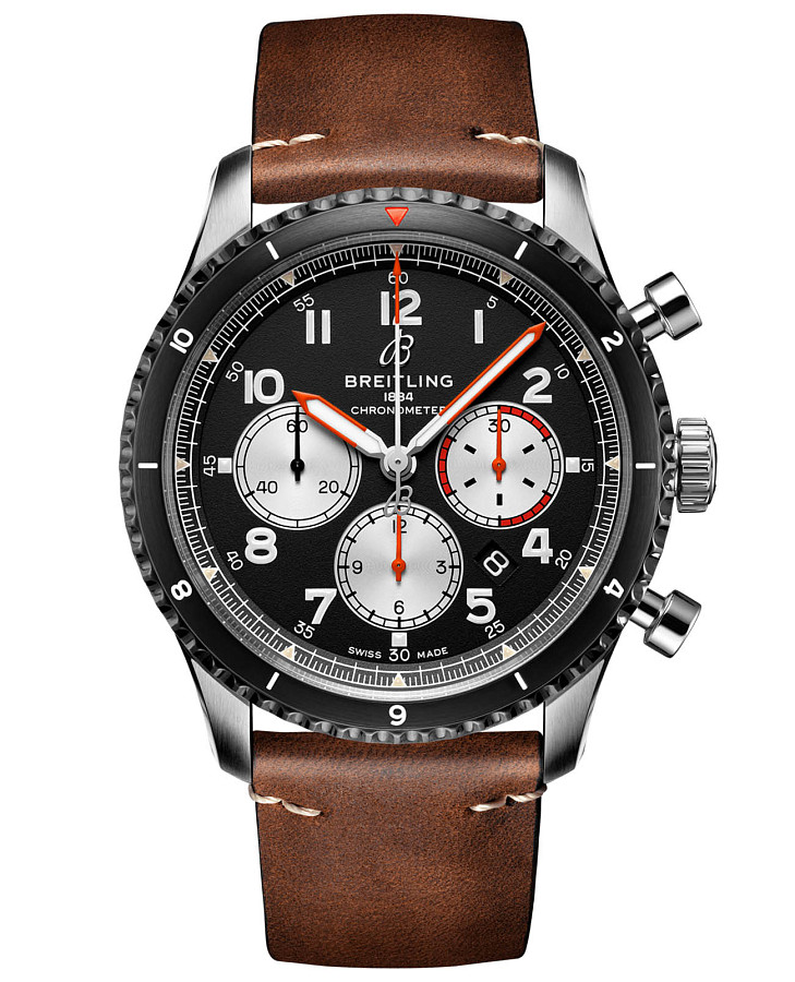 Часы Breitling Aviator 8 B01 Chronograph 43 Mosquito AB01194A1B1X2 — мужские, черный