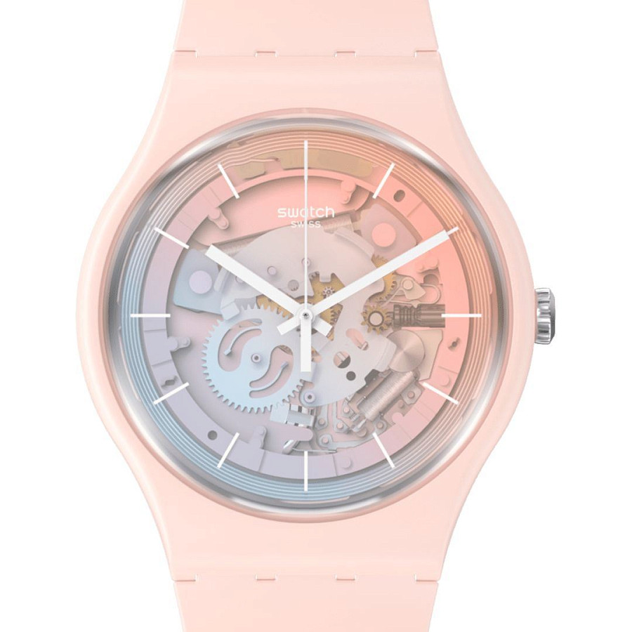 Часы Swatch New Gent Bioceramic Swatch Pay! SO32P103-5300 — кварцевые, биокерамика