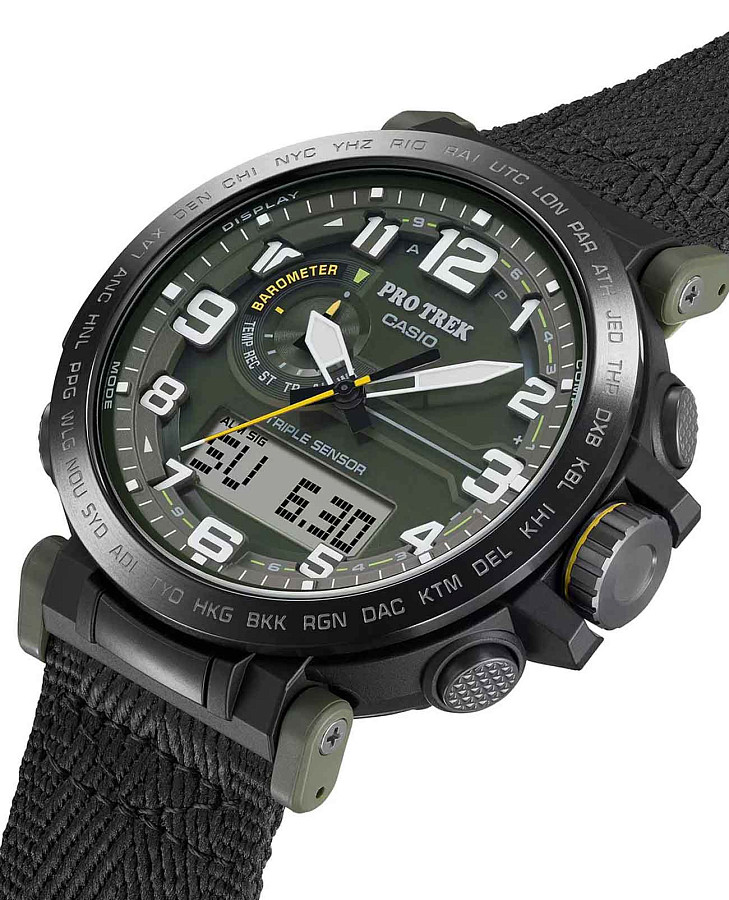 Часы Casio Pro Trek PRG-601YB-3DR (PRG-601YB-3) — пластик сталь металл, Япония