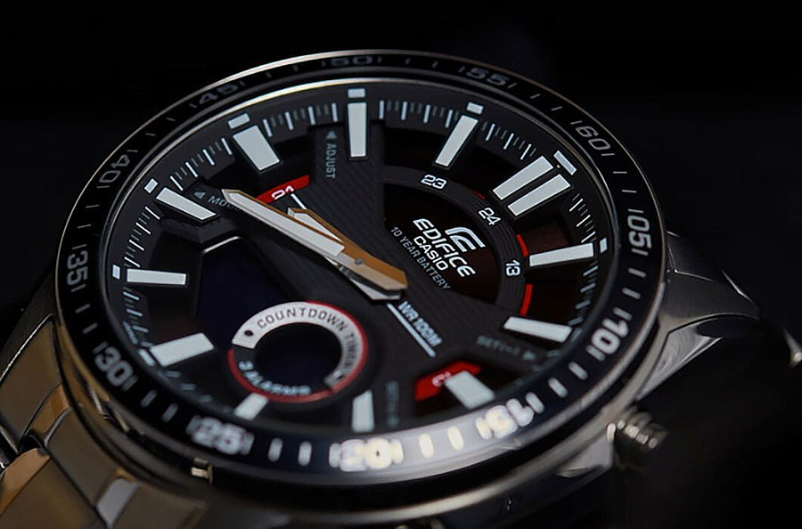 Часы Casio Edifice EFV-C100D-1AVDF (EFV-C100D-1A) — черный, сталь металл