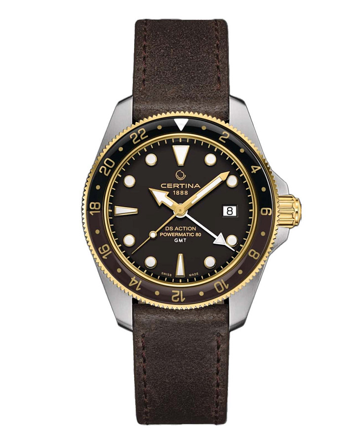 Часы Certina DS Action Diver C032.929.26.051.00 — мужские, коричневый