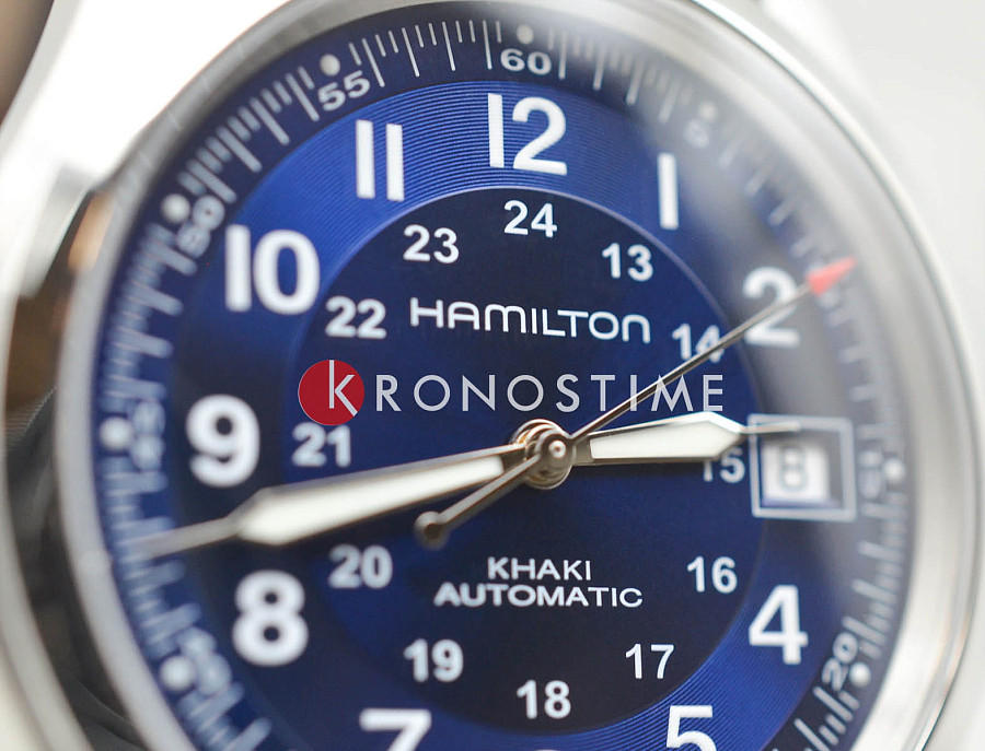 Часы Hamilton Khaki Field Auto H70455540 — кожаный, мужские