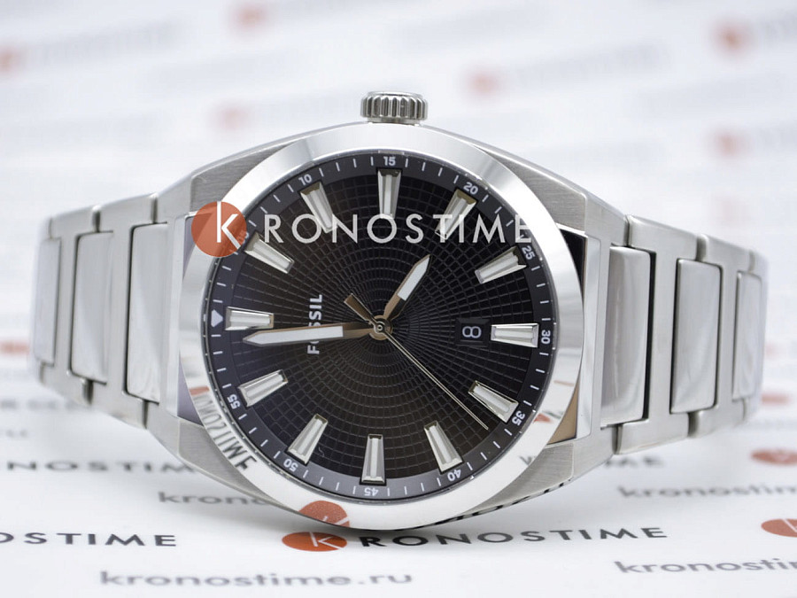 Часы Fossil FB-02 FS5821 — черный, металл сталь