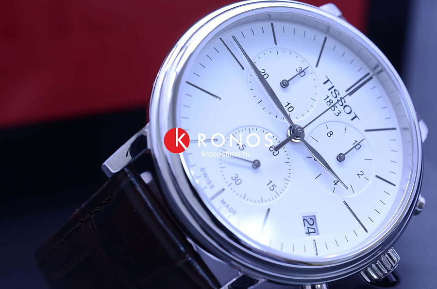 Часы Tissot Carson Premium Chronograph T122.417.16.011.00 — Швейцария, кварцевые