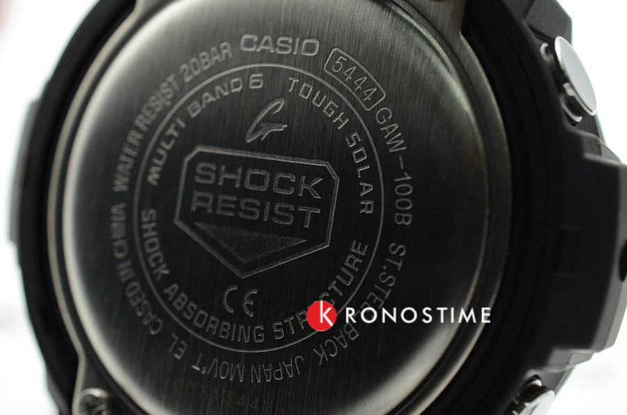 Часы Casio G-Shock GAW-100B-1A — пластик, серый