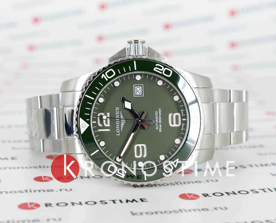 Часы Longines HydroConquest L3.782.4.06.6 — механические, металл сталь