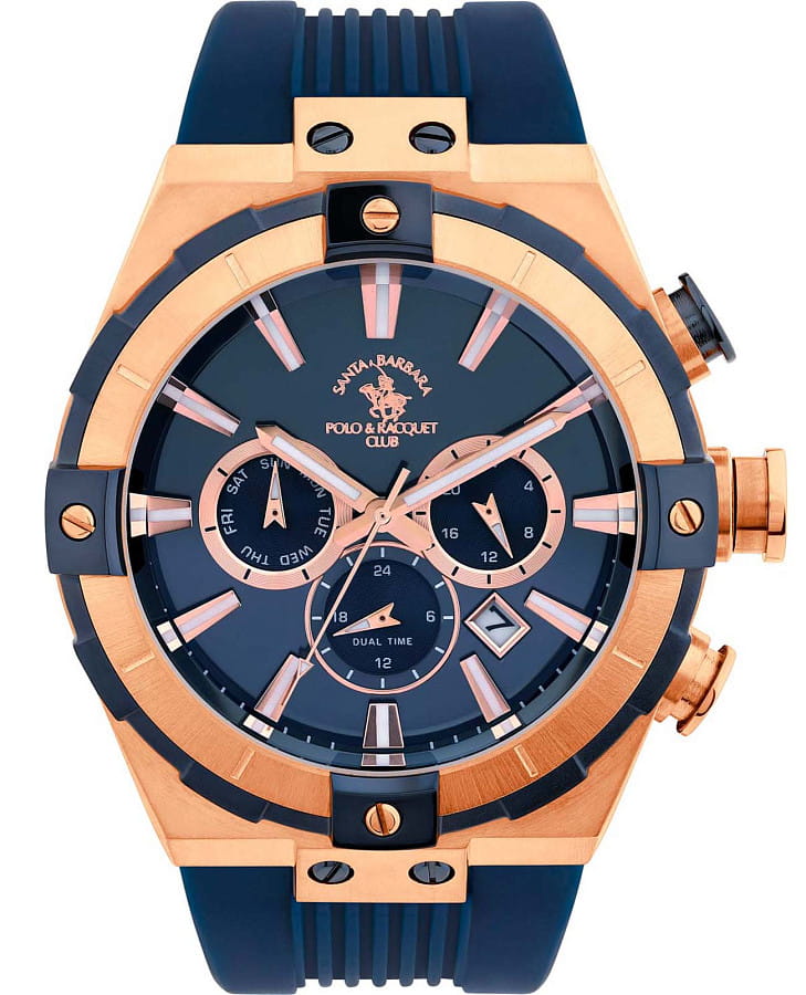 Часы Santa Barbara Polo & Racquet Club Prive SB.1.10510-8 — мужские, синий