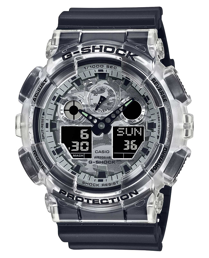Часы Casio G-Shock GA-100SKC-1A — мужские, черный