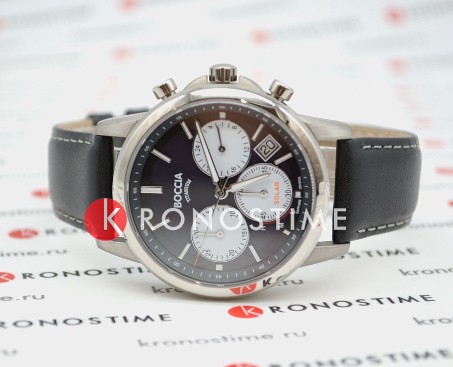 Часы Boccia Titanium Circle-Oval 3742-01 — кварцевые, титан