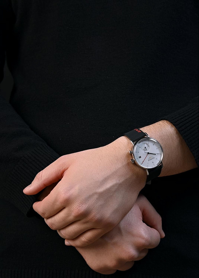Часы Bauhaus Classic 21121 — кварцевые, сталь металл