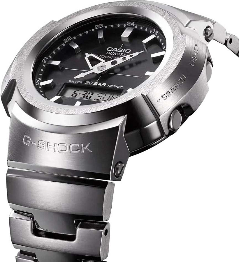 Часы Casio G-Shock AWM-500D-1ADR (AWM-500D-1A) — нержавеющая сталь, мужские