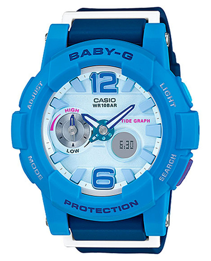 Часы Casio Baby-G BGA-180-2B3DR — женские, голубой
