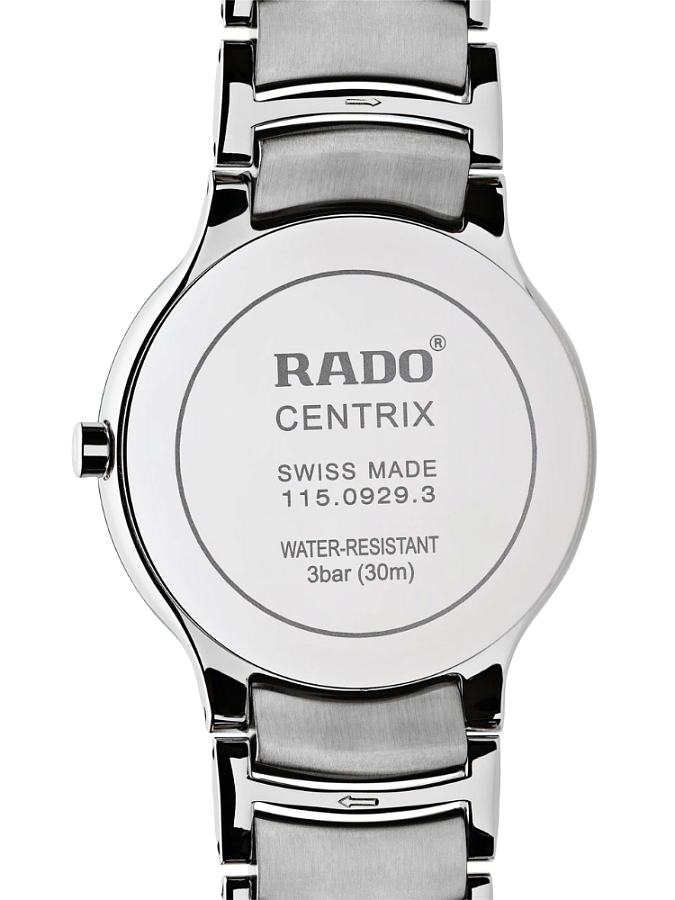 Часы Rado Centrix R30927153 — кварцевые, сталь металл
