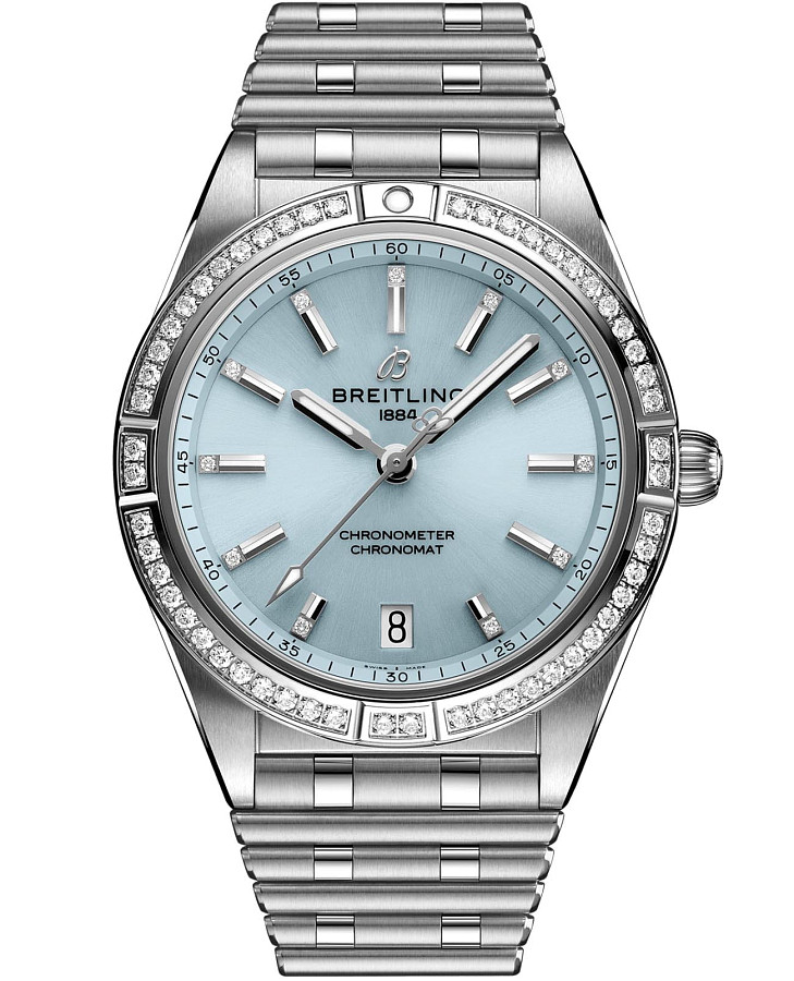 Часы Breitling Chronomat Automatic 36 G10380591C1G1 — женские, голубой