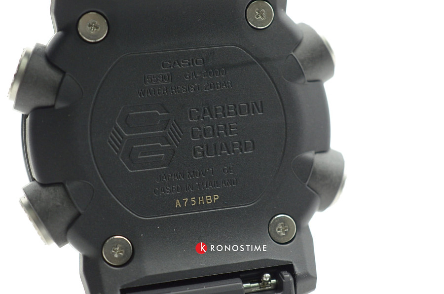 Часы Casio G-Shock GA-2000S-1ADR (GA-2000S-1A) — черный, карбон
