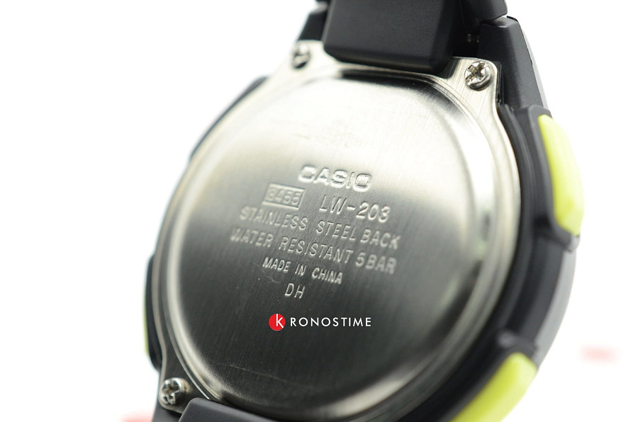Часы Casio Collection Digital LW-203-1BVDF (LW-203-1B) — серый, кварцевые
