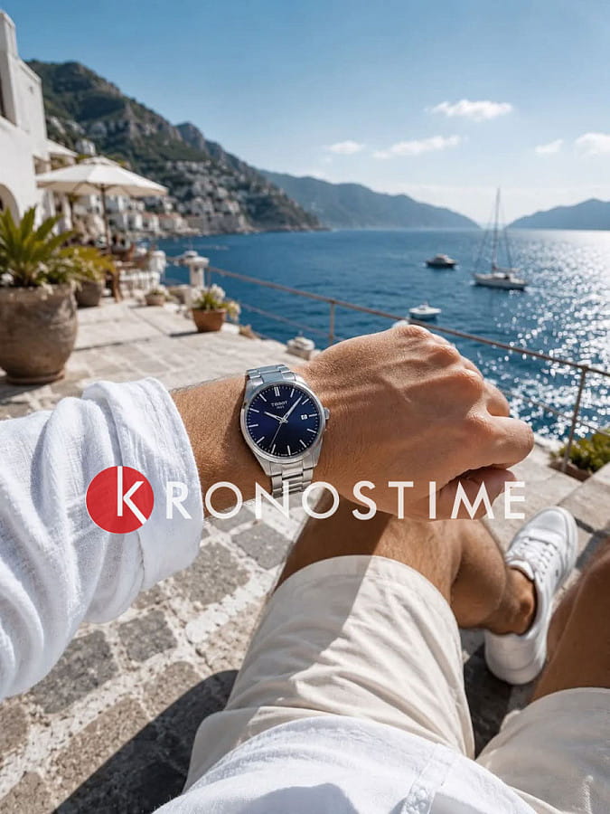 Часы Tissot PR 100 T150.410.11.041.00 — синий, металл сталь