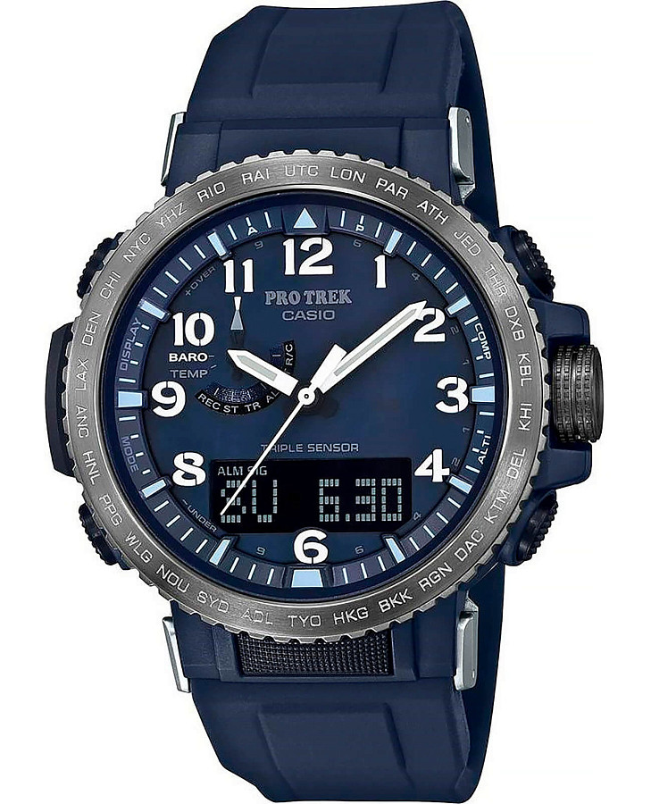 Часы Casio Pro Trek PRW-50YFE-2A — мужские, синий