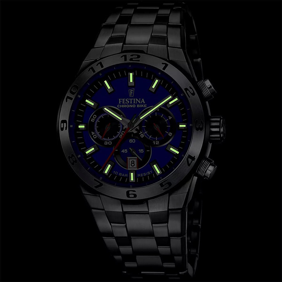 Часы Festina Chrono Bike F20670/3 — кварцевые, сталь металл