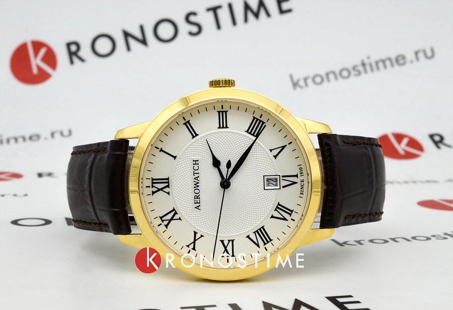 Часы Aerowatch Les Grandes Classiques 42991 JA04 — кварцевые, металл сталь