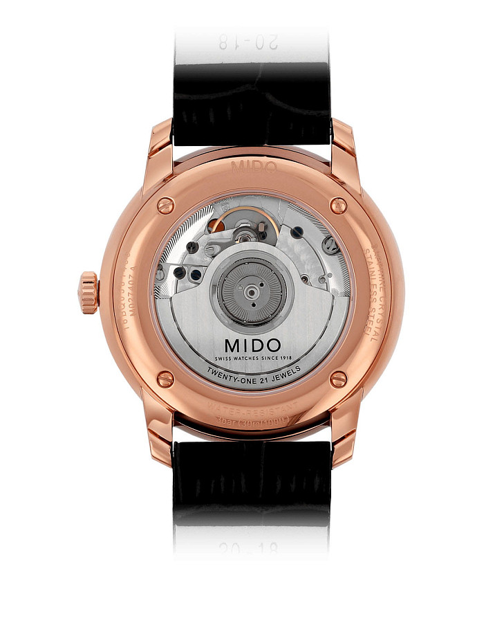 Часы Mido Baroncelli Heritage Gent M027.407.36.260.00 — механические, сталь металл