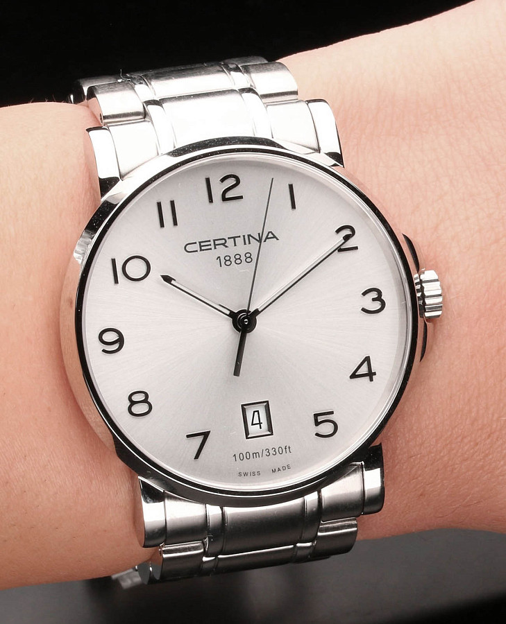 Часы Certina DS Caimano C017.410.11.032.00 — мужские, нержавеющая сталь